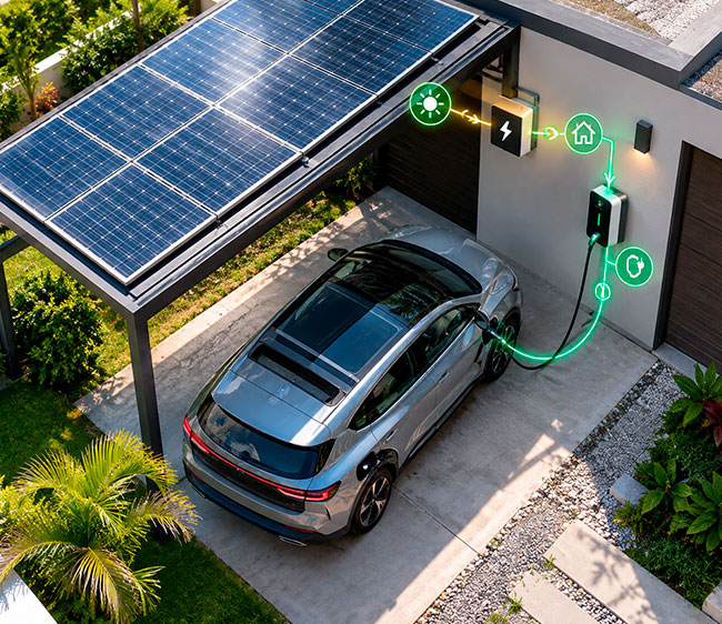 Carga tu coche con energía solar